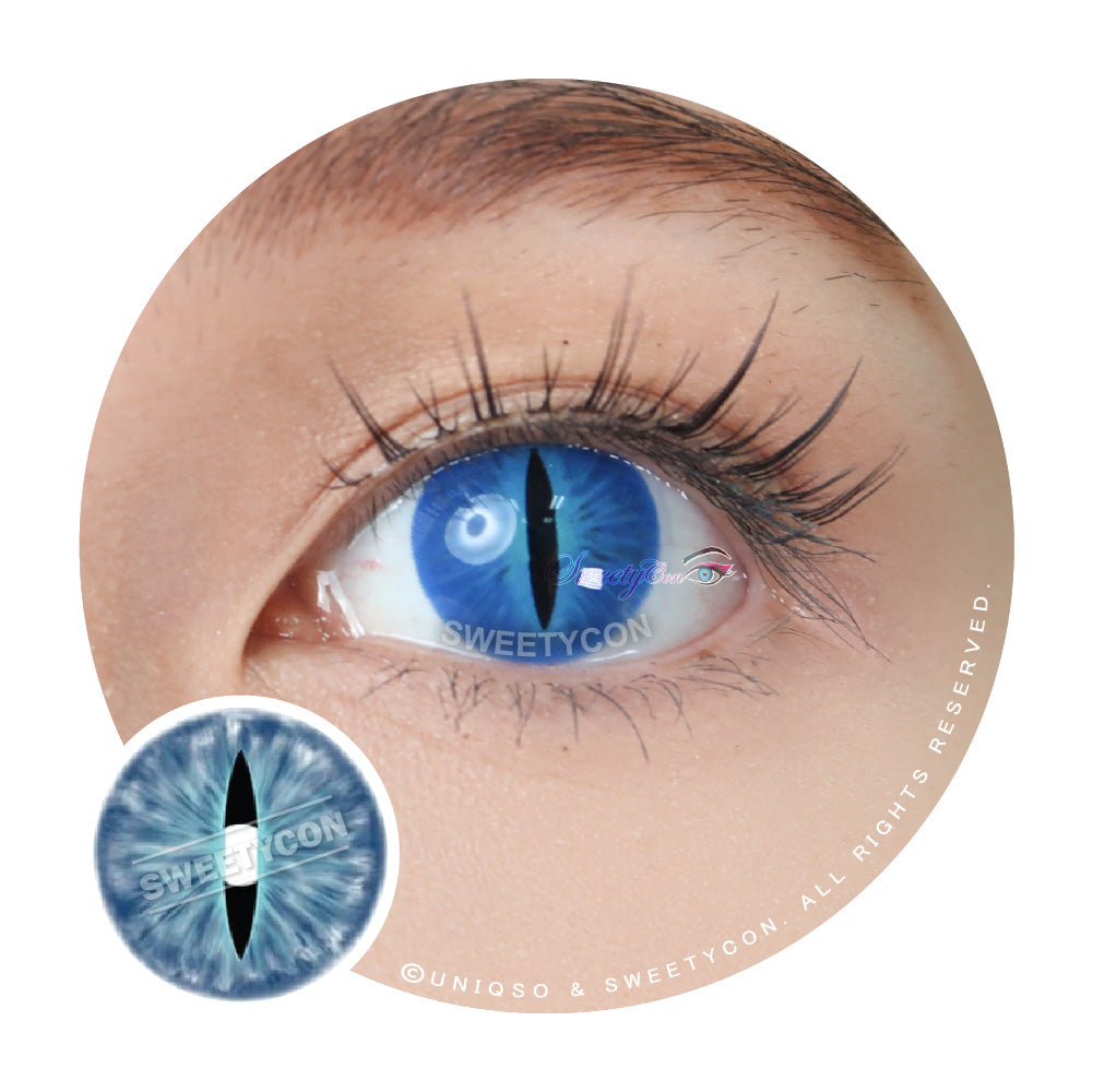 Sweety Crazy Lens Blue Demon Eye / Cat Eye (New)