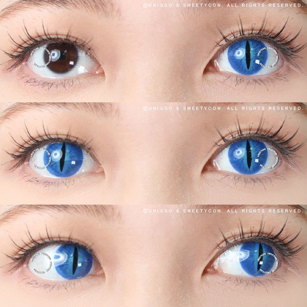 Sweety Crazy Lens Blue Demon Eye / Cat Eye (New)