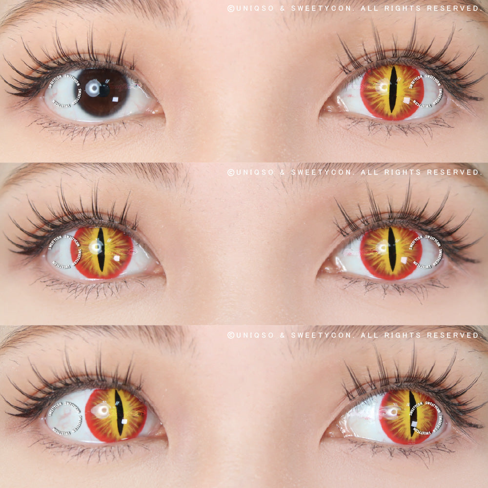 Sweety Crazy Lens Red Demon Eye / Cat Eye (New)